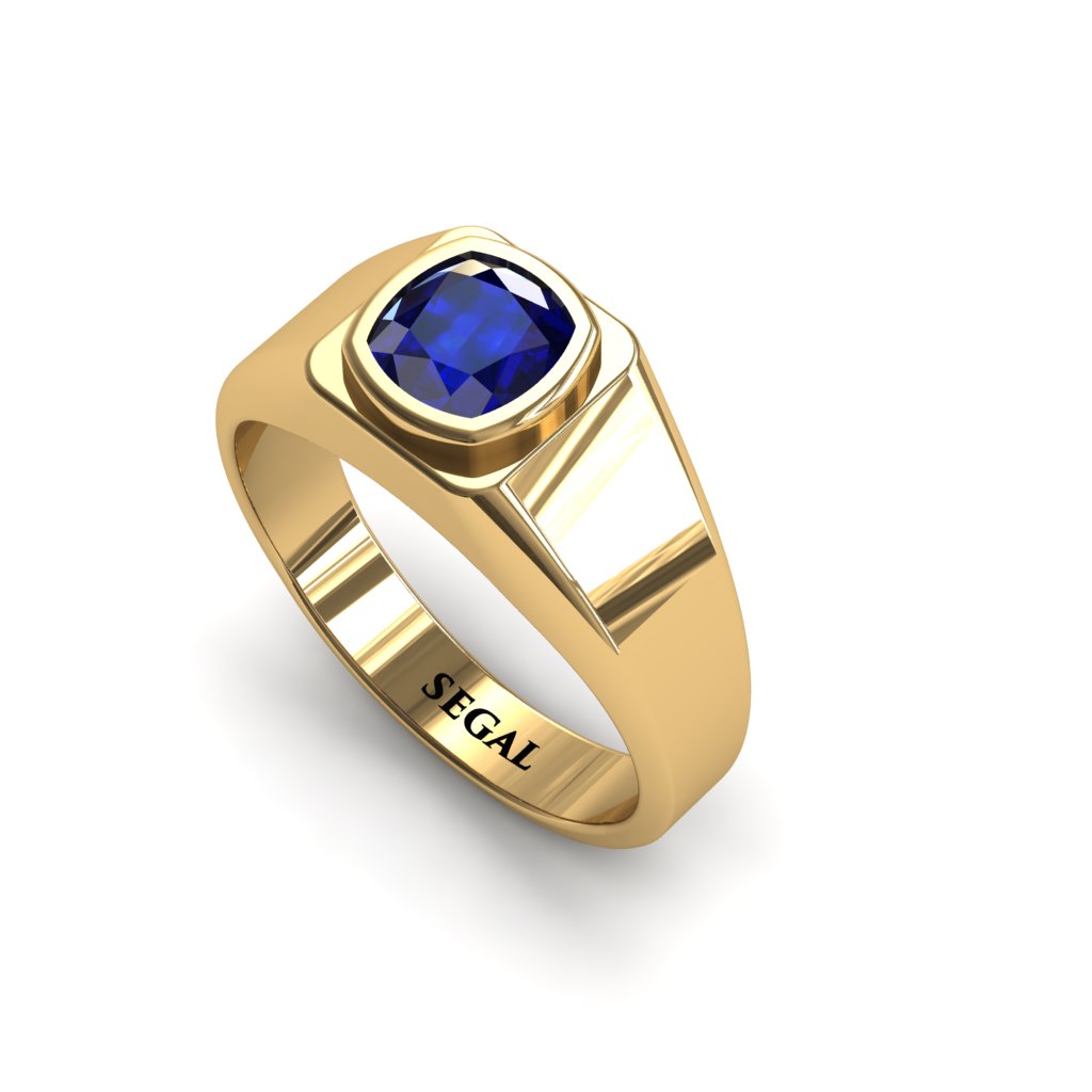 Gabriel's Pinkie Sapphire Ring For Men