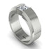 Princess Cut Diamond Solitaire Wedding Band - Lane No. 3 image 7