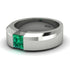 Princess Cut Emerald Solitaire Wedding Band - Lane No. 6 image 7