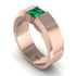 Princess Cut Emerald Solitaire Wedding Band - Lane No. 5 image 7