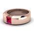 Princess Cut Ruby Solitaire Wedding Band - Lane No. 11 image 9