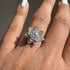 Lotus Diamond Flower Engagement Ring - Princess Lotus no. 3