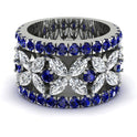 3.6 Ct Marquise Diamond Floral Butterfly Anniversary Ring - Leighton No. 63