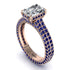 Radiant Cut Diamond Pave Engagement Ring - Kenzie No. 62 image 1