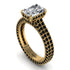 Radiant Cut Diamond Pave Engagement Ring - Kenzie No. 31 image 1
