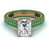 Radiant Cut Diamond Pave Engagement Ring - Kenzie No. 16 image 2