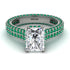 Radiant Cut Diamond Pave Engagement Ring - Kenzie No. 18 image 2