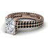 Radiant Cut Diamond Pave Engagement Ring - Kenzie No. 32 image 2