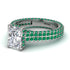 Radiant Cut Diamond Pave Engagement Ring - Kenzie No. 18 image 3