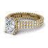 Radiant Cut Diamond Pave Engagement Ring - Kenzie No. 1 image 3