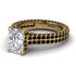 Radiant Cut Diamond Pave Engagement Ring - Kenzie No. 31