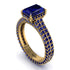 Radiant Cut Sapphire Pave Engagement Ring - Kenzie No. 73 image 1
