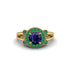 Radiant Sapphire Halo Gold Engagement Ring - Madilyn No. 28 image 2