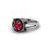 Radiant Ruby Halo Gold Engagement Ring - Madilyn No. 42