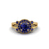 Radiant Sapphire Halo Gold Engagement Ring - Madilyn No. 73 image 2