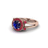 Radiant Sapphire Halo Gold Engagement Ring - Madilyn No. 59 image 2