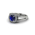 Radiant Sapphire Halo Gold Engagement Ring - Madilyn No. 15 image 2