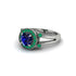 Radiant Sapphire Halo Gold Engagement Ring - Madilyn No. 30