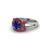Radiant Sapphire Halo Gold Engagement Ring - Madilyn No. 60 image 2