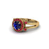 Radiant Sapphire Halo Gold Engagement Ring - Madilyn No. 58 image 3