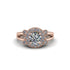 Radiant Diamond Halo Gold Engagement Ring - Madilyn No. 2