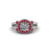 Radiant Diamond Halo Gold Engagement Ring - Madilyn No. 48 image 2