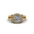 Radiant Diamond Halo Gold Engagement Ring - Madilyn No. 1