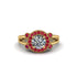 Radiant Diamond Halo Gold Engagement Ring - Madilyn No. 46 image 2