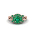 Radiant Emerald Halo Gold Engagement Ring - Madilyn No. 20 image 2