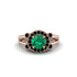 Radiant Emerald Halo Gold Engagement Ring - Madilyn No. 35 image 2