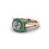 Radiant Diamond Halo Gold Engagement Ring - Madilyn No. 17