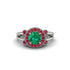 Radiant Emerald Halo Gold Engagement Ring - Madilyn No. 51 image 2