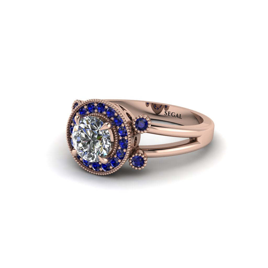Radiant Diamond Halo Gold Engagement Ring - Madilyn No. 62