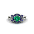 Radiant Emerald Halo Gold Engagement Ring - Madilyn No. 66