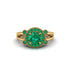 Radiant Emerald Halo Gold Engagement Ring - Madilyn No. 19 image 2