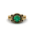 Radiant Emerald Halo Gold Engagement Ring - Madilyn No. 34