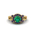Radiant Emerald Halo Gold Engagement Ring - Madilyn No. 64