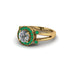 Radiant Diamond Halo Gold Engagement Ring - Madilyn No. 16
