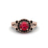 Radiant Ruby Halo Gold Engagement Ring - Madilyn No. 41 image 2