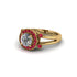 Radiant Diamond Halo Gold Engagement Ring - Madilyn No. 46