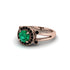 Radiant Emerald Halo Gold Engagement Ring - Madilyn No. 35 image 3