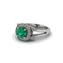 Radiant Emerald Halo Gold Engagement Ring - Madilyn No. 6 image 3