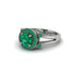 Radiant Emerald Halo Gold Engagement Ring - Madilyn No. 21