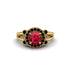 Radiant Ruby Halo Gold Engagement Ring - Madilyn No. 40 image 3