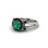 Radiant Emerald Halo Gold Engagement Ring - Madilyn No. 36 image 2