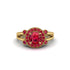 Radiant Ruby Halo Gold Engagement Ring - Madilyn No. 55