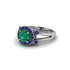 Radiant Emerald Halo Gold Engagement Ring - Madilyn No. 66 image 3