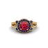 Radiant Ruby Halo Gold Engagement Ring - Madilyn No. 70