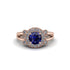 Radiant Sapphire Halo Gold Engagement Ring - Madilyn No. 14 image 3