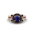 Radiant Sapphire Halo Gold Engagement Ring - Madilyn No. 44 image 3